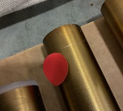 Open Box: Somorset Hidden Connection Double Curtain Rod (96"-120", 1.25" Dia) - Burnished Brass