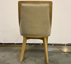 Open Box: Vintners Upholstered Wood Frame Dining Chair - Rustic Linen Parchment, Savanna