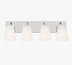 Wilbert Fluted Glass Quadruple Sconce (7")