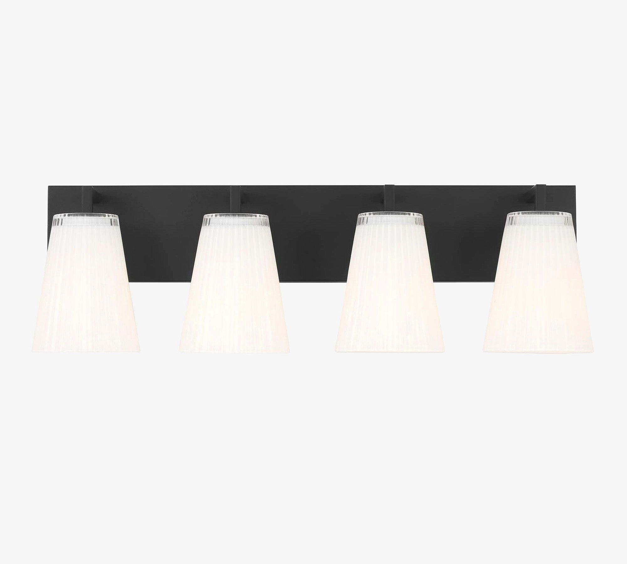 Wilbert Fluted Glass Quadruple Sconce (7") - thumbnail 3