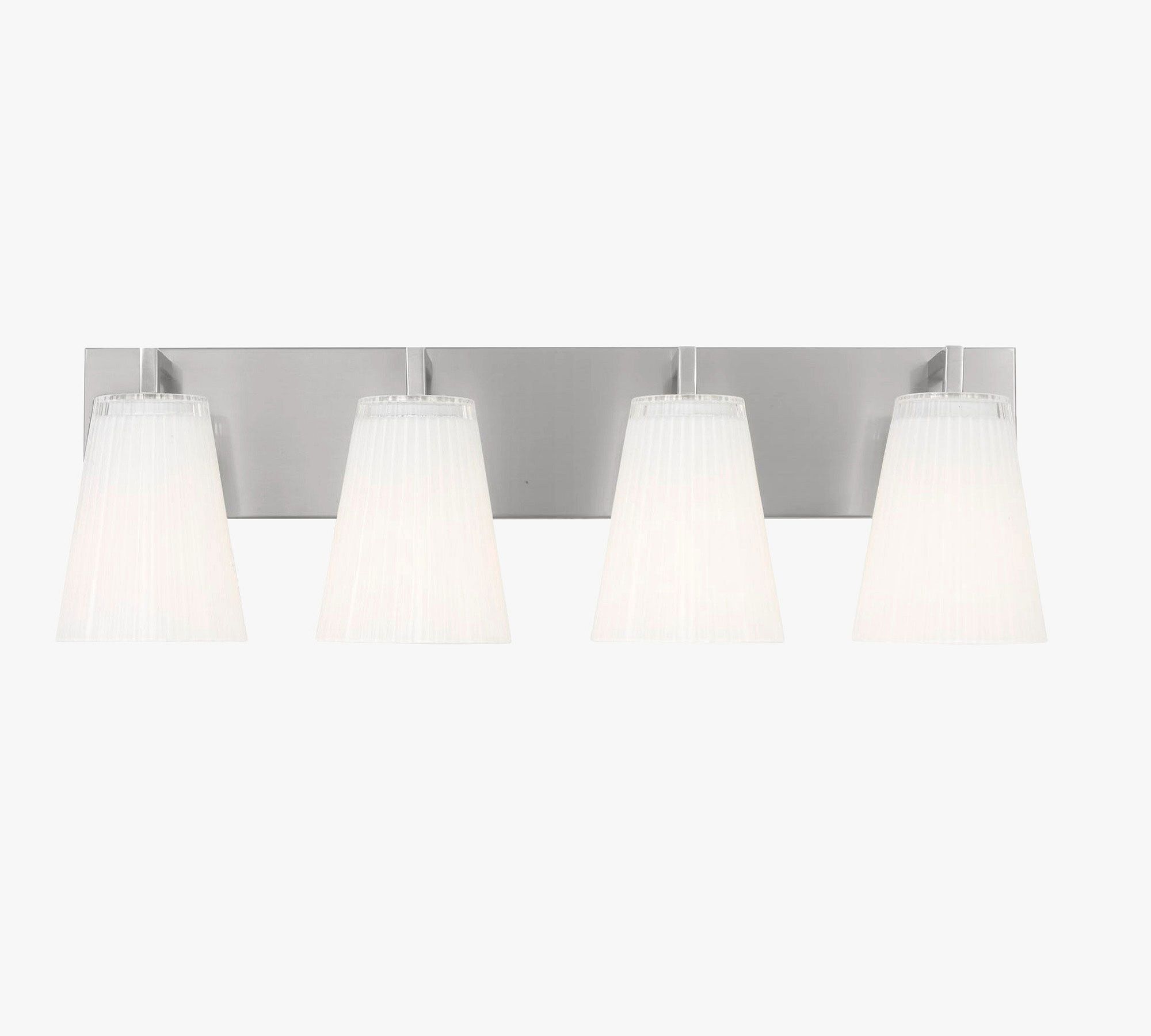 Wilbert Fluted Glass Quadruple Sconce (7") - thumbnail 2