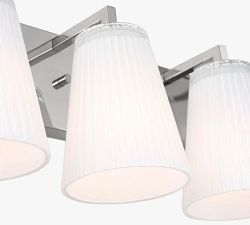 Wilbert Fluted Glass Quadruple Sconce (7")