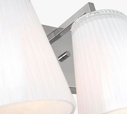 Wilbert Fluted Glass Quadruple Sconce (7")