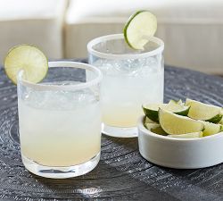 Stripe Rim Outdoor Drinking Glasses