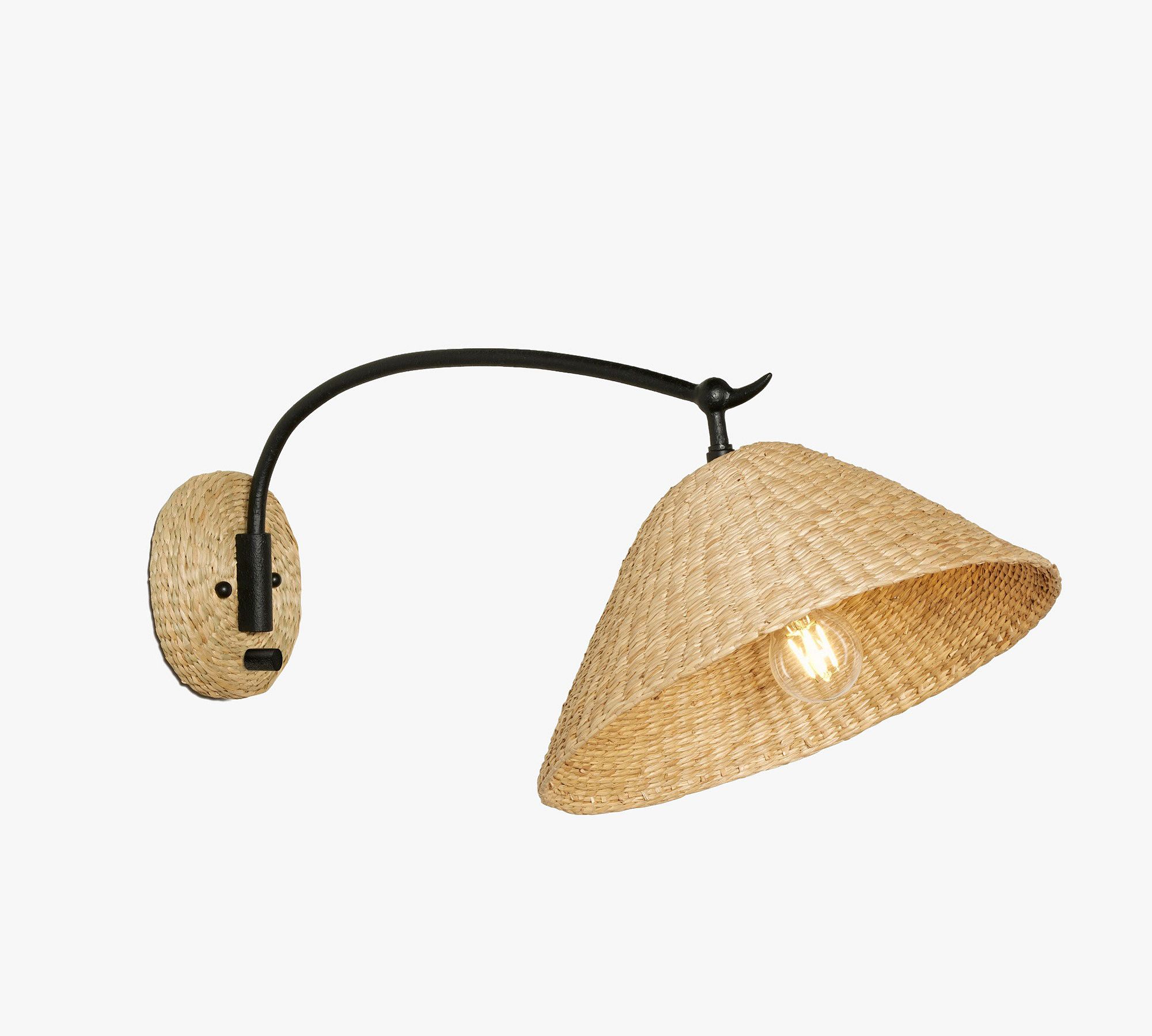 Frannie Iron Swing Arm Sconce (10")