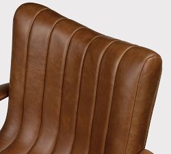 Kael Leather Swivel Desk Chair
