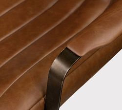 Kael Leather Swivel Desk Chair
