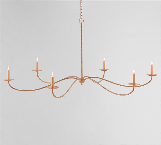 Bosley Rattan Chandelier (61") by Pottery Barn