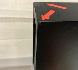 Open Box: Brighton Floating Wood Shelf (8"D x 48"W) - Black