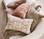 Faux Fur Ruched Lumbar Pillow Cover