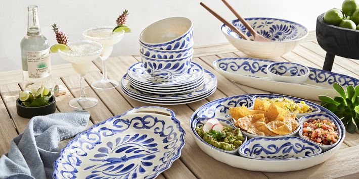 Puebla Outdoor Melamine Multi-Condiment Server | Pottery Barn