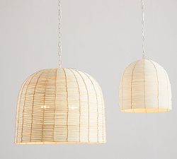 Cambria Rattan Pendant (17"-26")
