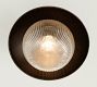 Cooper Ribbed Glass Round Indoor/Outdoor Flush Mount (12")