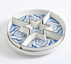 Open Box: Hanukkah Medallion Lazy Susan - Blue