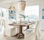 Amelia Wood Bead Chandelier (24")