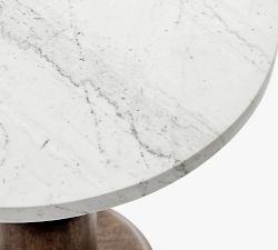 Ava Round Marble Side Table (20")
