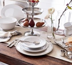 Emma Beaded Stoneware Salad Plates