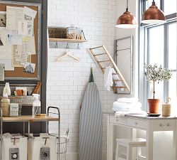 Galvanized Wall-Mount Laundry Drying Rack