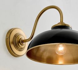 Kitt Metal Round Indoor/Outdoor Sconce (9")