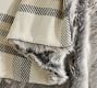 Nottingham Faux Fur Plaid Throw