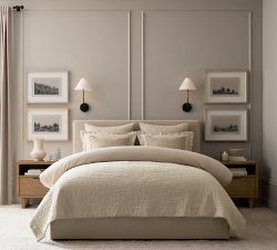 Pieced Suede Pillow Cover