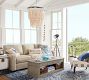 Amelia Wood Bead Chandelier (24")