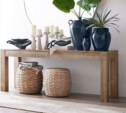 Mallorca 20" Seagrass Drum Accent Stool