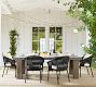 Faux Natural Fibre Trim Outdoor Pillow