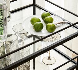 Hugo Metal Bar Cart (29")