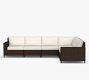 Torrey Wicker 6-Piece Square Arm Outdoor Sectional (130")