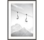 Ski Lift Diagonal Framed Print