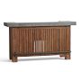Abbott Concrete &amp; Acacia Ultimate Outdoor Bar (76")