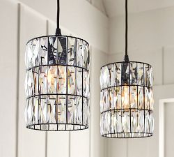 Adeline Crystal Cord Pendant (7")