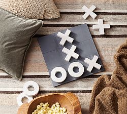 Oversized Faux Stone Tic Tac Toe Game
