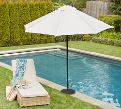 Round Metal Umbrella with Metal Accents (9')