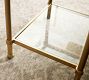 Everson Rectangular Glass Side Table (18.5")