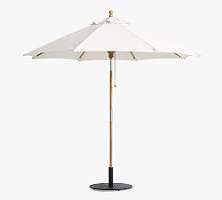 Round Teak Umbrella (9')