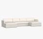 Jake Slipcovered 3-Piece Double Chaise Outdoor Sectional (163")