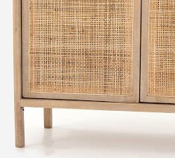 Dolores Cane 3-Drawer Tall Dresser (34")
