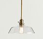 Farmhouse Glass Pole Pendant (13")