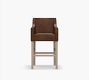 Classic Leather Slope Bar &amp; Counter Stools