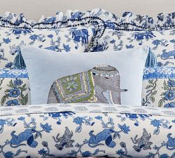 Roller Rabbit Elephant Decorative Pillow Cover