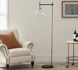 Camryn Glass Globe Floor Lamp (61')