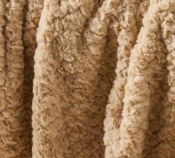 Diamond Ridge Faux Fur Throw