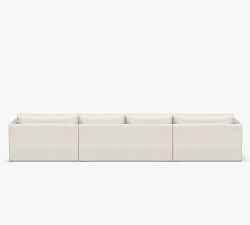 Jake Slipcovered 3-Piece Double Chaise Outdoor Sectional (163")