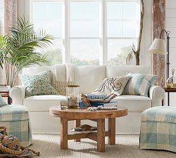 Buchanan Roll Arm Slipcovered Sofa (63"&ndash;94")
