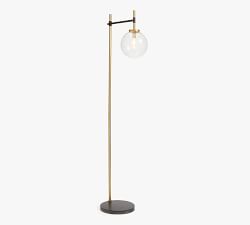 Camryn Glass Globe Floor Lamp (61')