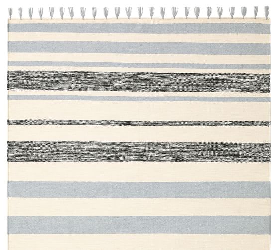 Titus Striped Handcrafted Outdoor Rug by Pottery Barn