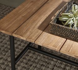 Tulum Acacia Rectangular Outdoor Coffee Table (40")