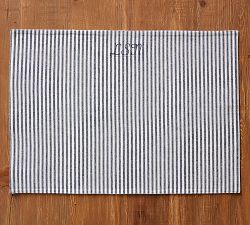 Wheaton Striped Linen/Cotton Placemats - Set of 4